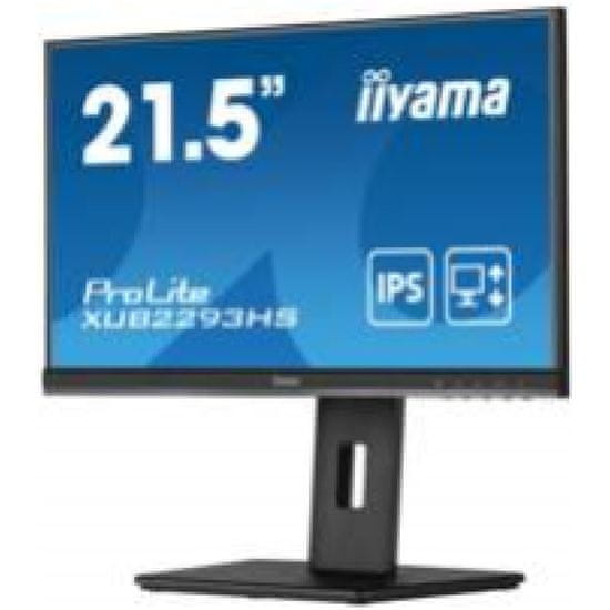 iiyama Monitor 54,6 cm (21,5) XUB2293HS-B5 1920x1080 75Hz IPS 3ms HDMI DisplayPort Pivot Zvočniki 3H ProLite