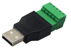 KEDO USB konektor moški Tip A z vijaki, 5pin