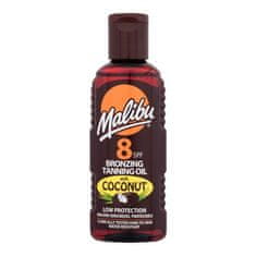 Malibu Bronzing Tanning Oil Coconut SPF8 olje za porjavitev s kokosovim oljem 100 ml