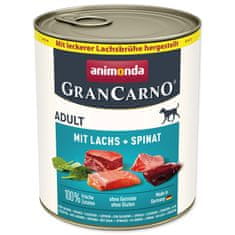 Animonda Konzerva Gran Carno losos + špenát 800 g