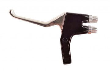 TYB MTB zavorna ročica za dva kabla črna-srebrna leva