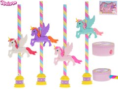 Unicorn Enorog svinčnik z radirko in radirko za svinčnike 4 kosi