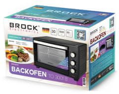 BROCK električna pečica, 30 l, črna (TO 3001 BK)
