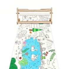 Homey Velika jungla | Papir za risanje | Rola za barvanje | Otroška pobarvanka | 10 M x 43 CM