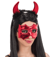 Carnival Toys maska + obroč hudič blago 07535