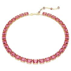 Swarovski Statement ogrlica z rožnatimi kristali Millenia 5683429