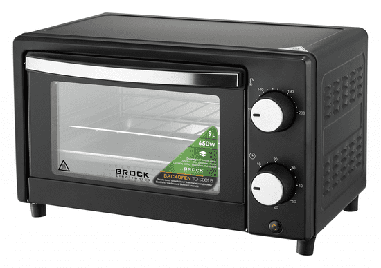 BROCK električna pečica, 9 l, črna (TO 9001 B)