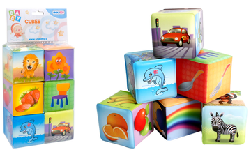 Unikatoy kocke Baby 23059, 6 kosov