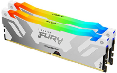Kingston FURY Renegade 8000 pomnilnik (RAM), DDR5, 2x16GB, RGB XMP, CL38, DIMM, bel (KF580C38RWAK2-32)