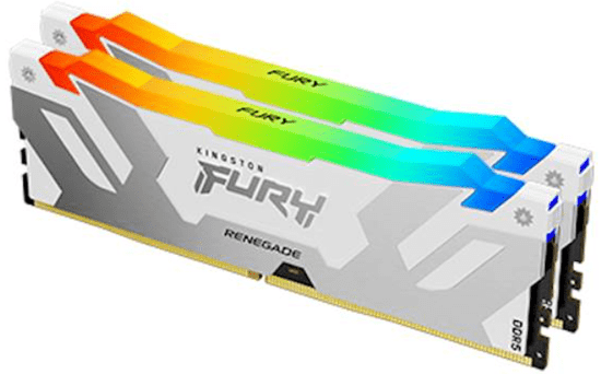 Kingston FURY Renegade 8000 pomnilnik (RAM), DDR5, 2x16GB, RGB XMP, CL38, DIMM, bel (KF580C38RWAK2-32)