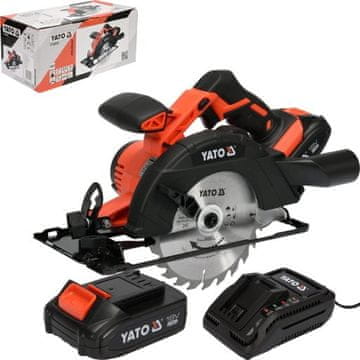 YATO Komplet 165mm krožna žaga 18V 2Ah