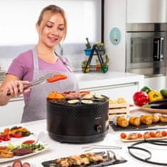 InnovaGoods Prenosni brezdimni žar na oglje CleanQ