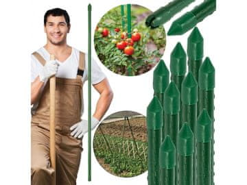 GARDEN LINE Powlečena palica za rastline, podpora za paradižnike 16mm/120 cm 10 szt