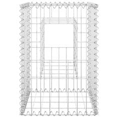 Vidaxl Gabionska košara steber 2 kosa 40x40x60 cm železo