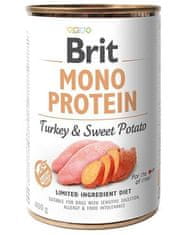 Brit Brit Mono Protein Turkey &amp; Sweet Potato 400 g konzerva za pse
