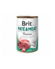 Brit Brit Paté &amp; Meat Venison 400 g v konzervi za pse