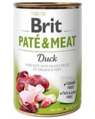 Brit Brit Paté &amp; Meat Duck 400 g v konzervi za pse