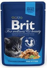 Brit BRIT Premium cat Kapsička Kitten Chicken Chunks 100 g