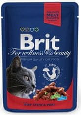 Brit BRIT Premium cat Kapsula Adult Goveja obara z grahom 100 g