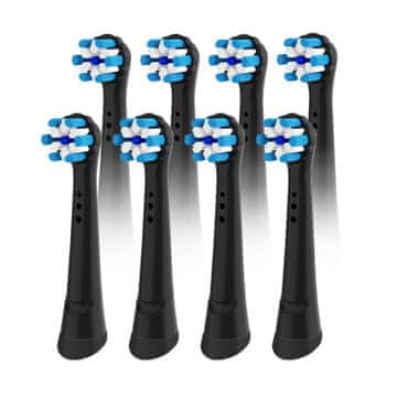 Ultrasonic Ultrasonic nastavki Ultimate Clean za Oral-B iO, 8 kosov, črni