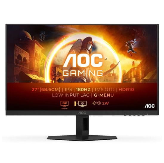 AOC 27G4XE gaming monitor, 68.58 cm, FHD, IPS, 180 Hz