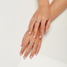 Brosway Odprt srebrn prstan z elegantnim cirkonijem FIW16 (Obseg 54 mm)