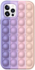 Nemo Ohišje IPHONE 11 PRO MAX Fleksibilno ohišje Push Bubble Case vijolično-rožnate barve