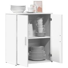 Vidaxl Komoda bela 60x31x70 cm inženirski les