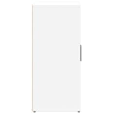 Vidaxl Komoda bela 60x31x70 cm inženirski les