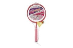 Teddies Set za badminton za otroke kovina/plastenke 2 palici + 1 košara 2 barvi v mreži