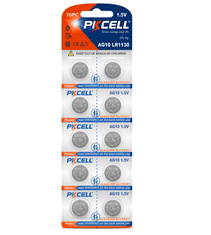 MojPlanet PKCell Alkalna gumbna baterija AG10 / LR54 / 189 / L1130 / LR1130 1.5V / 75mAh - 10 kosov