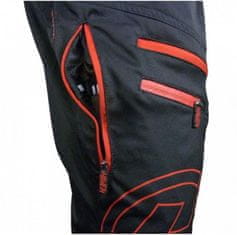 HAVEN Moške kratke hlače NAVAHO SLIMFIT črne/rdeče s kolesarsko podlogo - XL