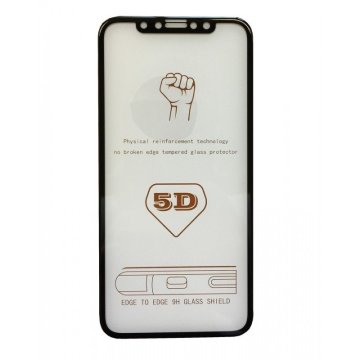 Nexeri Kaljeno steklo 5D SAMSUNG S9 črno polno lepilo