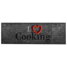 Vidaxl Kuhinjska preproga pralna Cooking 60x300 cm