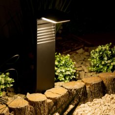 LUMILED 4x Solarna vrtna svetilka LED do zeme HORIUS 41cm IP44 4000K Nevtralno bela