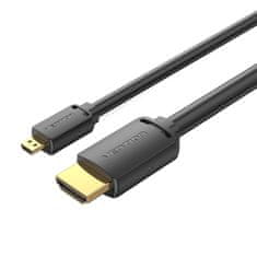 Vention Kabel HDMI-D moški na HDMI-A moški Vention AGIBH 2m, 4K 60Hz (črn)