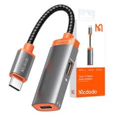Mcdodo Adapter USB-C na 2x USB-C Mcdodo CA-0520, PD 60W (črn)