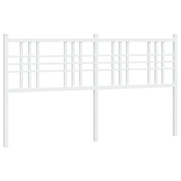 Vidaxl Kovinsko nadomestno vzglavje belo 160 cm