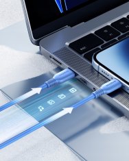 Innostyle INNOSTYLE JAZZY USB-C LIGHTNING MFI HITRI POLNILNI KABEL ZA IPHONE KEVLAR 1M MODRI