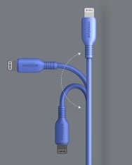 Innostyle INNOSTYLE JAZZY USB LIGHTNING MFI KABEL ZA HITRO POLNJENJE ZA IPHONE KEVLAR 2M MODRA