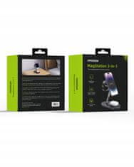 Innostyle INNOSTYLE MAGSTATION 3-V-1 INDUKCIJSKI POLNILEC ZA MAGSAFE IPHONE AIRPODS WATCH POLNILNA POSTAJA ČRNA