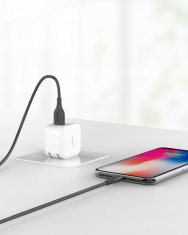 Innostyle INNOSTYLE JAZZY USB LIGHTNING MFI KABEL ZA HITRO POLNJENJE ZA IPHONE KEVLAR 2M ČRN