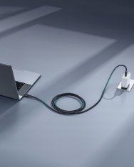 Innostyle INNOSTYLE POWERFLEX ULTRA KABEL USB-C HITRO POLNJENJE THUNDERBOLT 10GBPS 100W KEVLAR 2M ČRNA