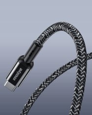 Innostyle INNOSTYLE POWERFLEX ULTRA KABEL USB-C HITRO POLNJENJE THUNDERBOLT 10GBPS 100W KEVLAR 2M ČRNA