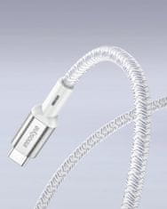 Innostyle INNOSTYLE POWERFLEX ULTRA KABEL USB-C HITRO POLNJENJE THUNDERBOLT 10GBPS 100W KEVLAR 2M SREBRN
