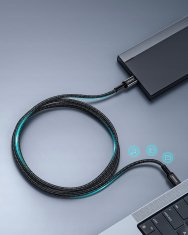 Innostyle INNOSTYLE POWERFLEX ULTRA KABEL USB-C HITRO POLNJENJE THUNDERBOLT 10GBPS 100W KEVLAR 2M ČRNA