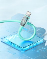 Innostyle INNOSTYLE JAZZY USB-C LIGHTNING MFI HITRI POLNILNI KABEL ZA IPHONE KEVLAR 1M ZELEN