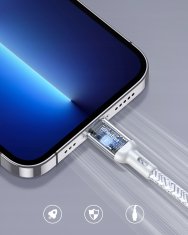 Innostyle INNOSTYLE POWERFLEX USB LIGHTNING MFI KABEL ZA HITRO POLNJENJE ZA IPHONE KEVLAR 2M SREBRN