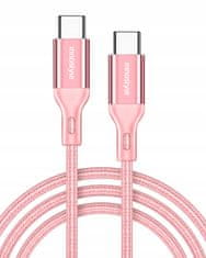 Innostyle INNOSTYLE POWERFLEX USB-C KABEL ZA HITRO POLNJENJE ZA IPHONE SAMSUNG 3A 60W KEVLAR 2M ROZA
