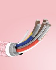 Innostyle INNOSTYLE POWERFLEX USB-C KABEL ZA HITRO POLNJENJE ZA IPHONE SAMSUNG 3A 60W KEVLAR 2M ROZA